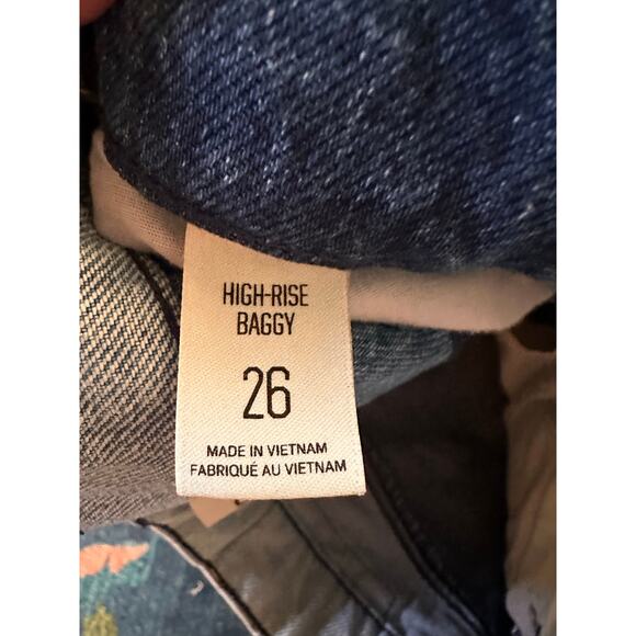 Urban Outfitters BDG High-Rise Baggy Patched Jeans Size 26 - Picture 8 of 8